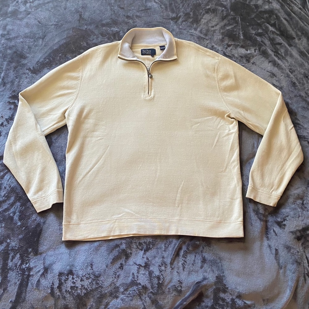 Men’s ivory Nat Nast sweater, Size L